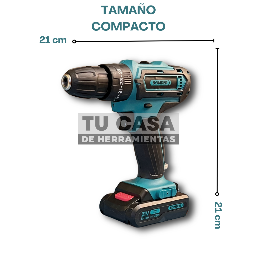 BOMDER® Kit de Taladro Inalámbrico 21v