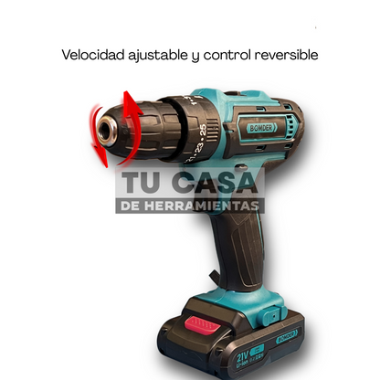 BOMDER® Kit de Taladro Inalámbrico 21v