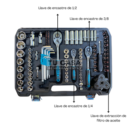 BOMDER® Juego de tubos 121 piezas